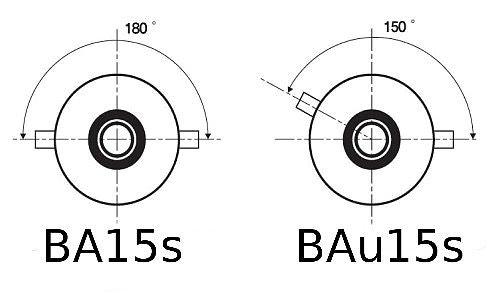 Glödlampa, Orange 21W, BAU15S, 12V