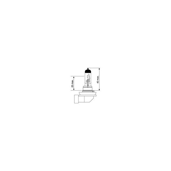 Glödlampa  H8, 12 V, 35W, PGJ19-1, Jahn