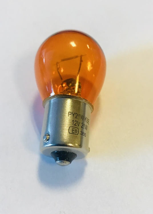 Glödlampa, Orange 21W, BAU15S, 12V