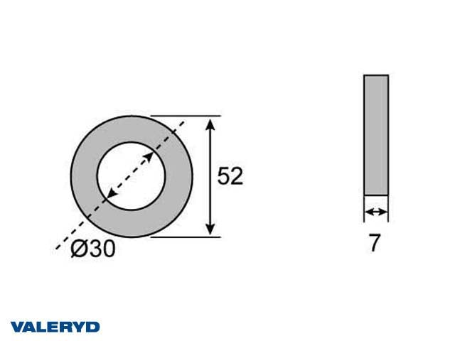 Navtätning 30x52x7 passar till AL-KO/GSM