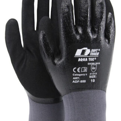Handske, Soft Touch® Aqua Tec©, ADF-950, Str 10 och str 11