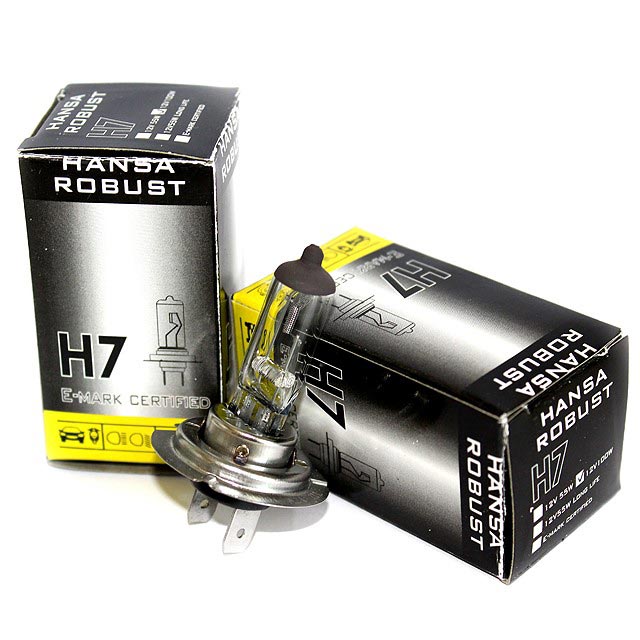 Glödlampa H7, 12 V, 100 W, Hansa Robust