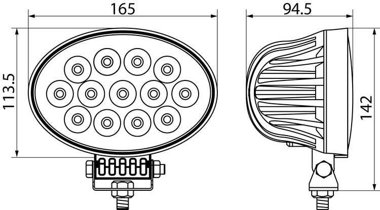 Arbetsbelysning LED