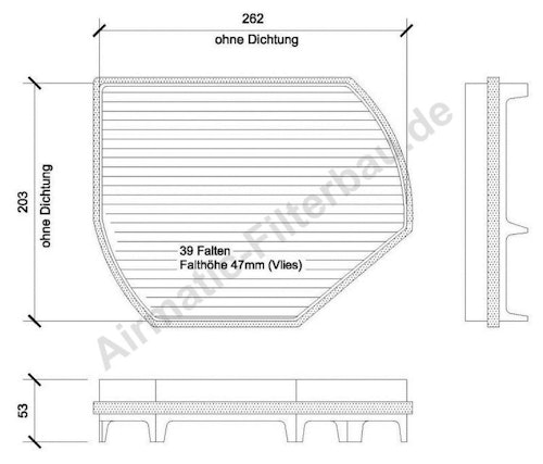 Filter, kupéventilation, Mercedes