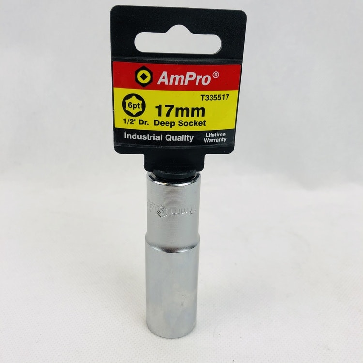 Hylsa, AMPRO T335517 1/2-tums enhet med 17 mm 6-punkts uttag