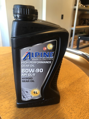 Alpine Gear Oil, 80W-90, API GL-5, 1 liter