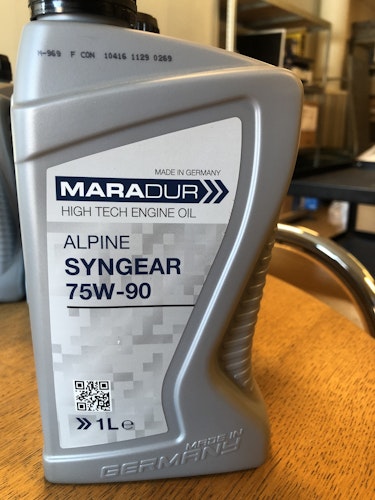 Maradur Alpine Syngear 75W-90, Växellådsolja, 1 liter