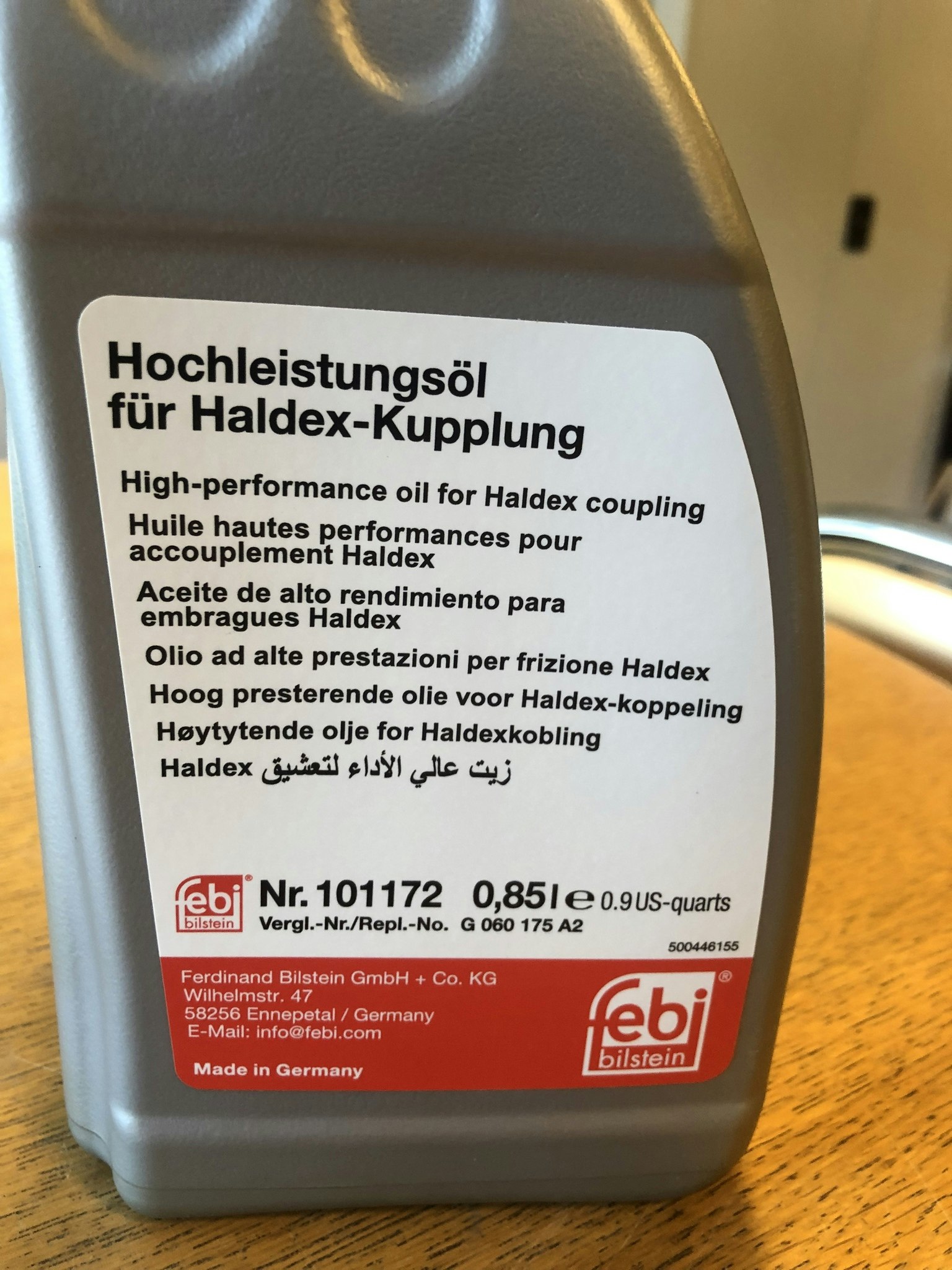 Febi Bilstein, Lamellkoppling, allhjulsdrift, 0,85 liter