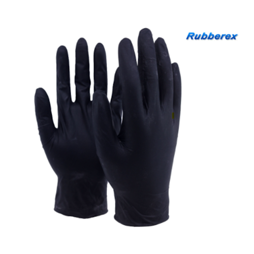 Handske 100pc Gentle Touch Black str 7-11