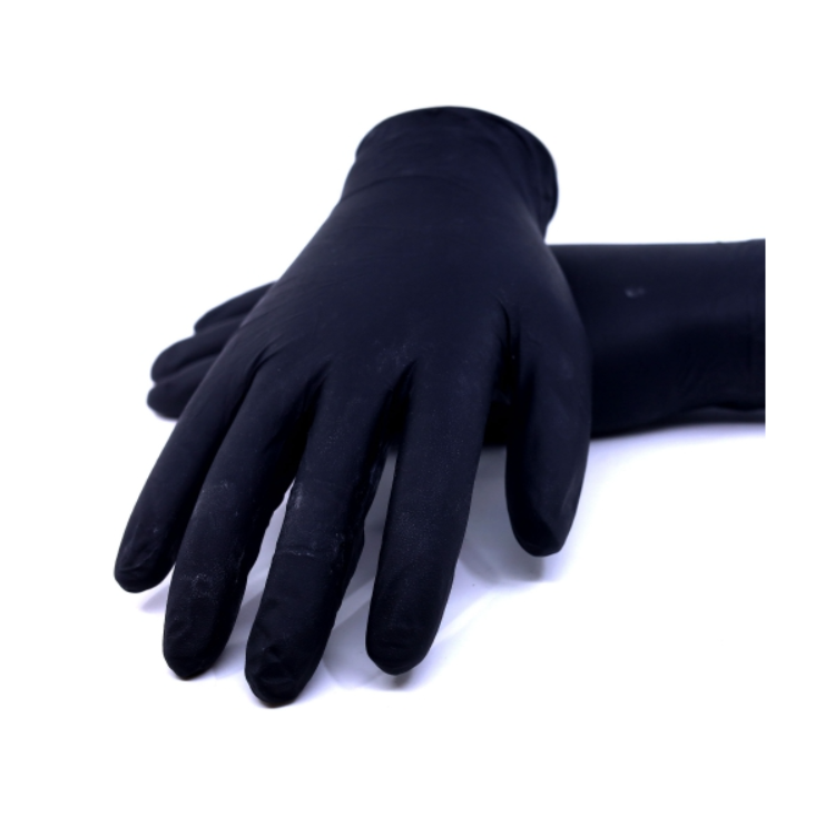 Handske 100pc Gentle Touch Black str 7-11
