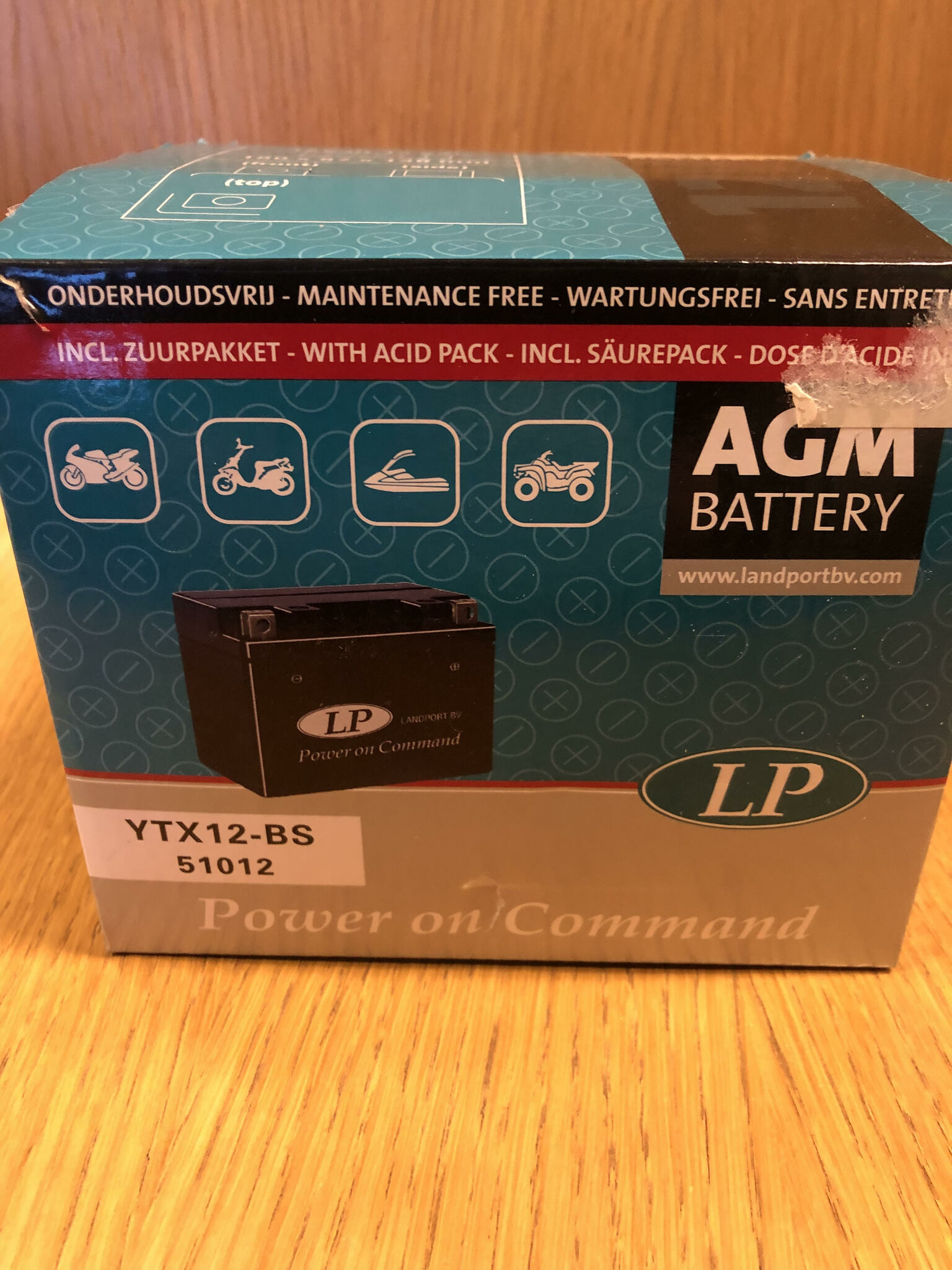 Batteri, LP AGM Batteri 12V, 10 A