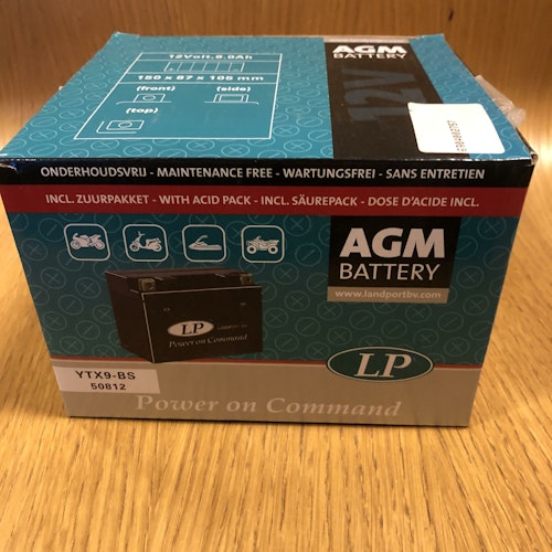 Batteri, LP AGM Batteri 12V, 8 A