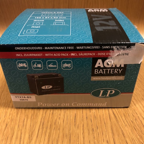 Batteri, LP AGM Batteri 12V, 6 A