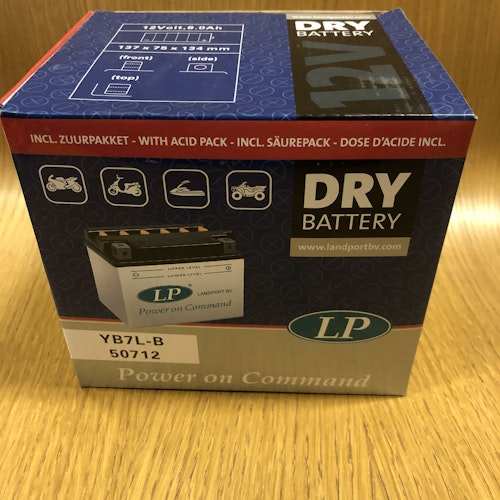 Batteri, LP Dry Batteri 12V, 8 A