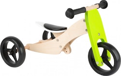 Tricycle Trike 2-in-1 loopfiets 10 Inch Junior Green
