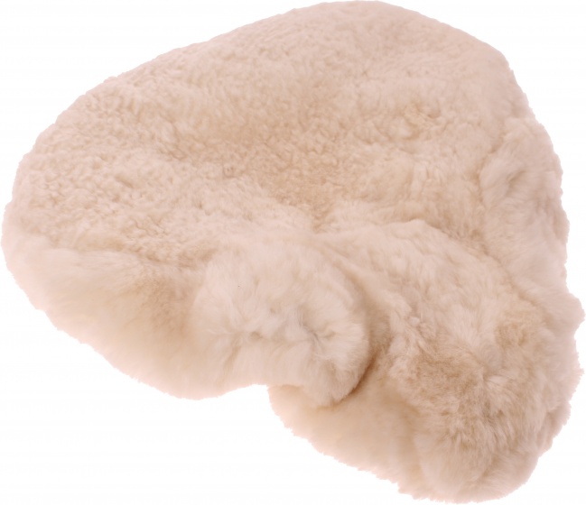 saddle cover sheepskin 27 cm beige