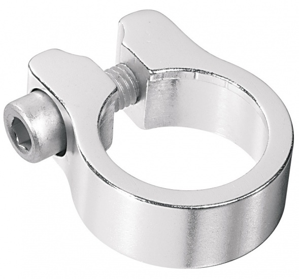 Seat clamp SCI-035 34.9 mm aluminum silver
