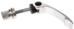 Quick-action clamp seat post clamp 60 mm aluminum silver