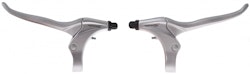 levers set roller brake / V brake 4-finger silver