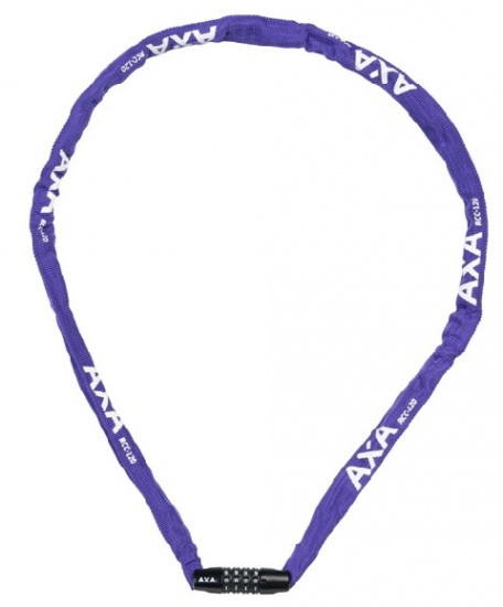Chain Combination Lock Rigid RCC nylon cover 1200 x 3,5 mm purple