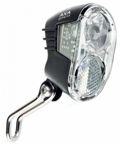 Headlight Echo LED 15 Lux car dynamo black