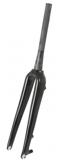 Fork fixed 28 inch carbon UD 1 1/8 to 1.5 inch black