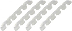 cable protectors 56 mm transparent silicone 4 pieces