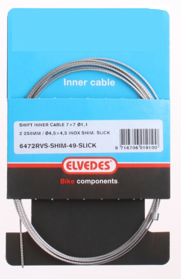 Shimano gear inside cable 225 cm x 1,1 mm