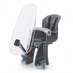 bicycle seat for Bilby junior with windscreen black/grey