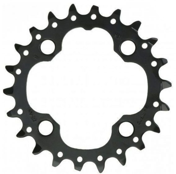 deore FC-M612 22T-AN 10S 64 mm black chainring