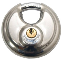 discus padlock 70 x 9 mm silver