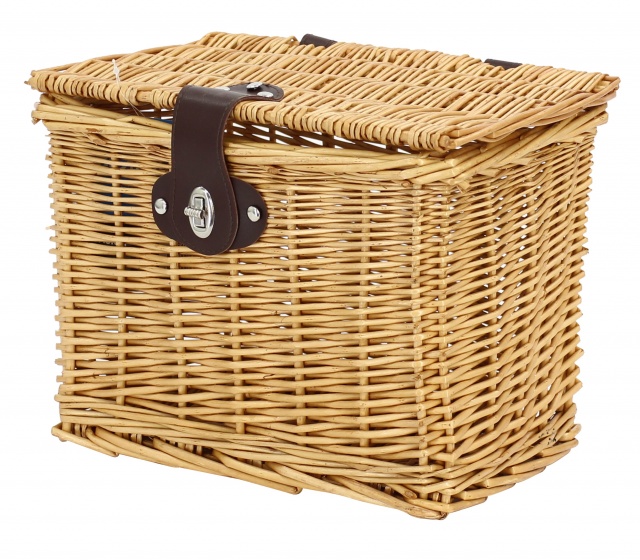 bicycle basket willow front 9 litres light brown