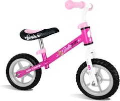loopfiets Barbie 10 Inch Girls Pink