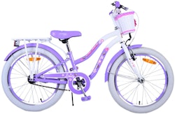 Lovely 20 Inch 27,5 cm Girls Coaster Brake Purple/White