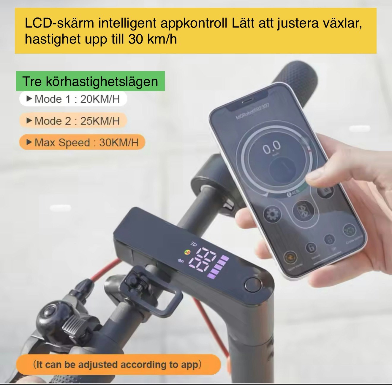 iScooter i9 elektrisk skoter 7,5Ah elektrisk sparkskoter 350W hopfällbar skoter 30km/h Vuxen eScooter med APP