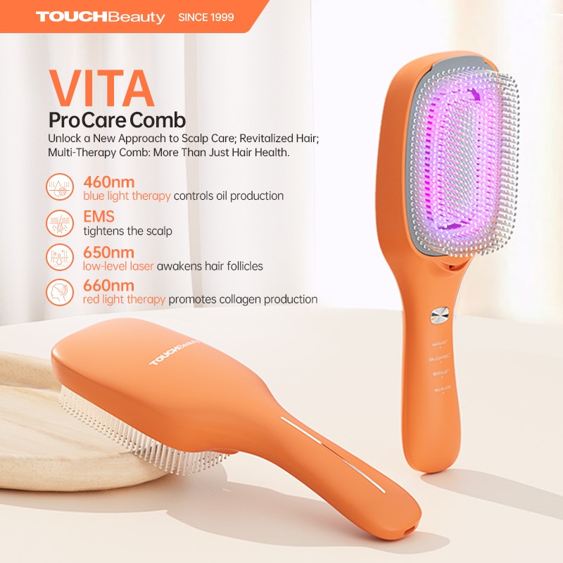 TOUCHBeauty VITA jonisk Ljusterapi Hårborste