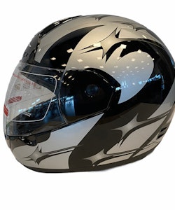 Motorcykelhjälm MAX-603 hjälm Svart/silver