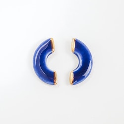Arc porslinsörhängen i blått