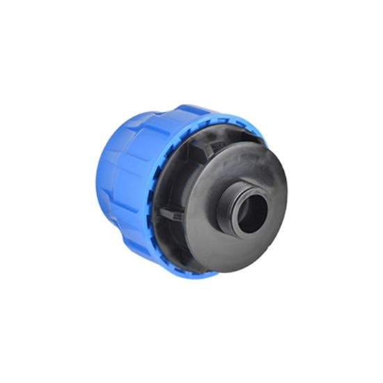 PEM övergång rak Ø50 mm till 2" (2 tum) UTVändig gänga (50mm x 2")