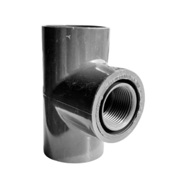 PVC-U Ø63 mm Grenrör Inegal  T-koppling LIM X invändig R25 (1 tum) gänga