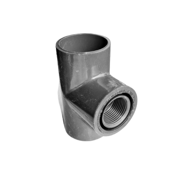 PVC-U Ø63 mm Grenrör Inegal  T-koppling LIM X invändig R25 (1 tum) gänga