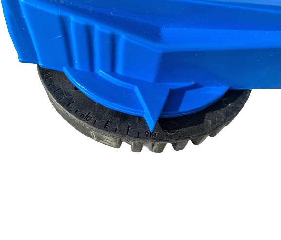 PVC-U Kulventil Ø63 mm spärrhandtag med gradvisare