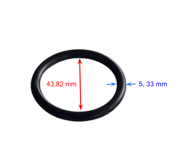 O-ring till standardkulventil / union Ø50 mm (43,82 X 5,33 EPDM)