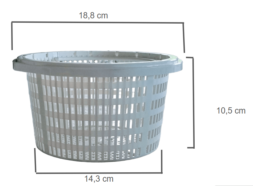 Skimmerkorg med handtag till standardskimmer