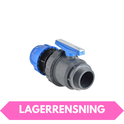 PEM Kulventil Ø50 mm x R40 (1,5 tum) utvändig gänga