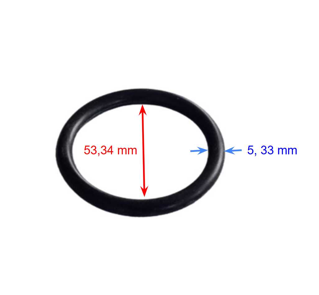 O-ring till standardkulventil / union Ø63 mm (53,34 X 5,33 EPDM)