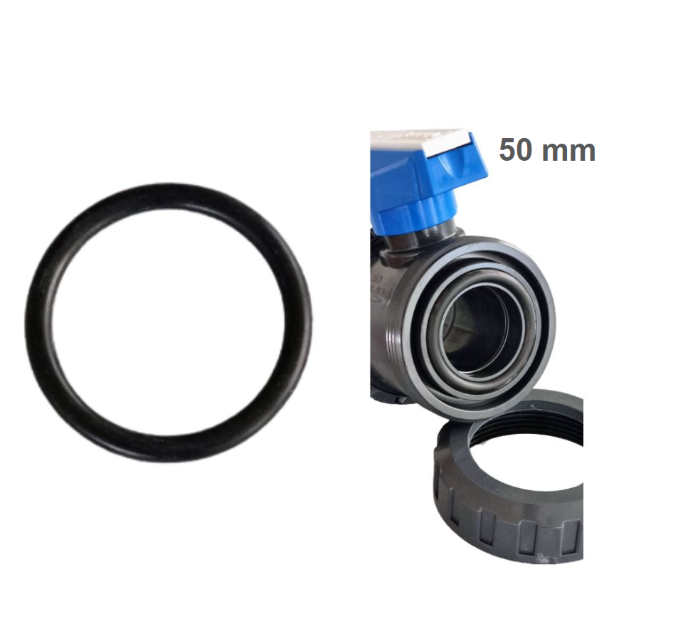 O-ring till standardkulventil / union Ø50 mm (43,82 X 5,33 EPDM)