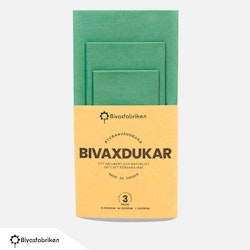 Bivaxdukar gröna, 3-pack, Bivaxfabriken