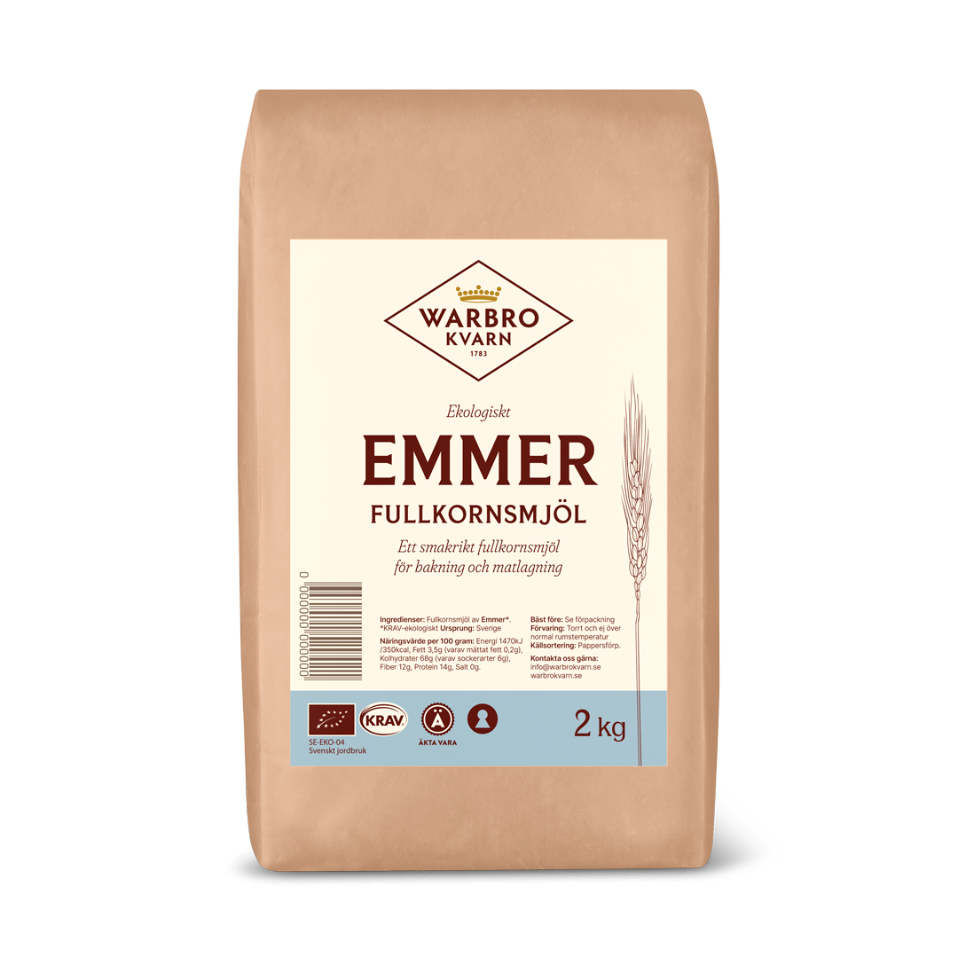 Emmer fullkornsmjöl 2 kg KRAV