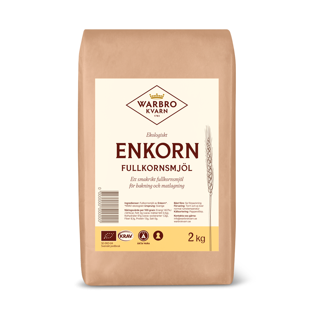 Enkorn Fullkornsmjöl 2 kg KRAV